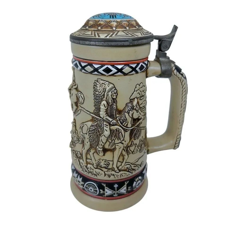 Vintage 1988 Avon Stein "Indians of The American Frontier"  Brazil #10782